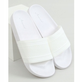 Pantuflas punto blanco MU-5 Blanco 1 Pantuflas punto blanco MU-5 Blanco 1
