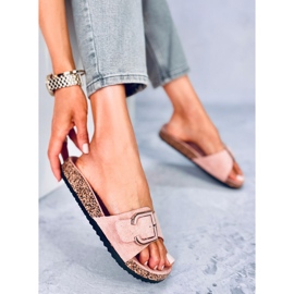 Pantuflas de corcho rosa N-111 Rosa rosado 3