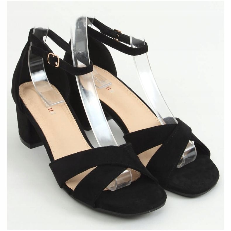 Sandalias de tacón negras 8832 Black negro 1