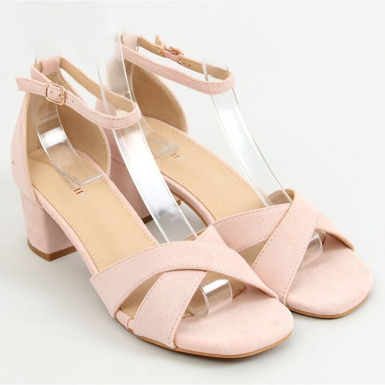 Sandalias de tacón rosa 8832 Pink 1