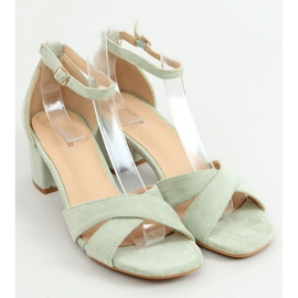 Sandalias de tacón aguamarina 8832 Verde 1