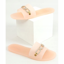 Beige Meliski 3704 Pantuflas beige 1