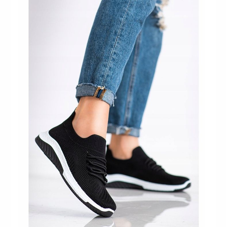 Camo Zapatillas negras caladas negro 1