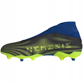 Zapatillas de fútbol Adidas Nemeziz.3 Ll Fg azul-verde FW7411 blanco, negro, azul, amarillo 2