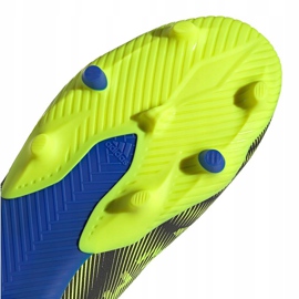 Zapatillas de fútbol Adidas Nemeziz.3 Ll Fg azul-verde FW7411 blanco, negro, azul, amarillo 5