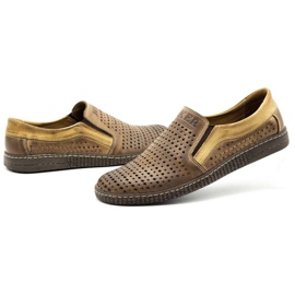 Joker Zapatos de verano sin cordones para hombre marrones 730J marrón 8