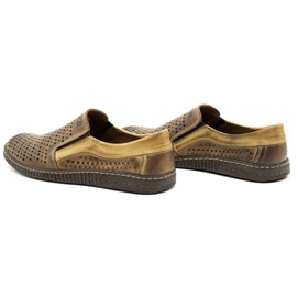 Joker Zapatos de verano sin cordones para hombre marrones 730J marrón 9