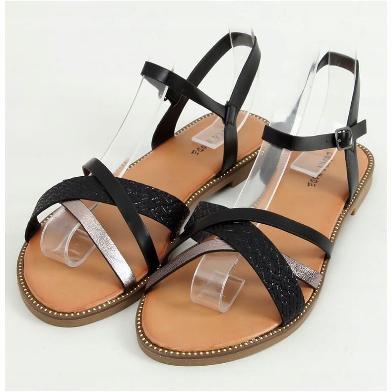 Sandalias de mujer negras WL060 Black negro 1