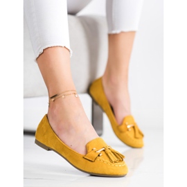 Kayla Mocasines de moda amarillo 3