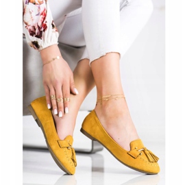 Kayla Mocasines de moda amarillo 2