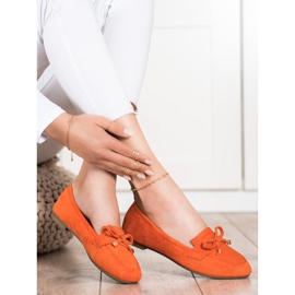 Anesia Paris Mocasines con lazo naranja 2