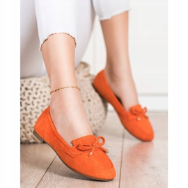 Anesia Paris Mocasines con lazo naranja 1