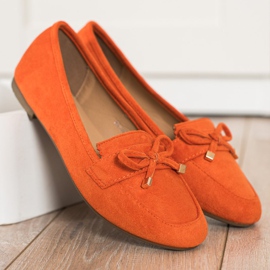Anesia Paris Mocasines con lazo naranja 4