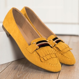 Anesia Paris Mocasines con estilo amarillo 1