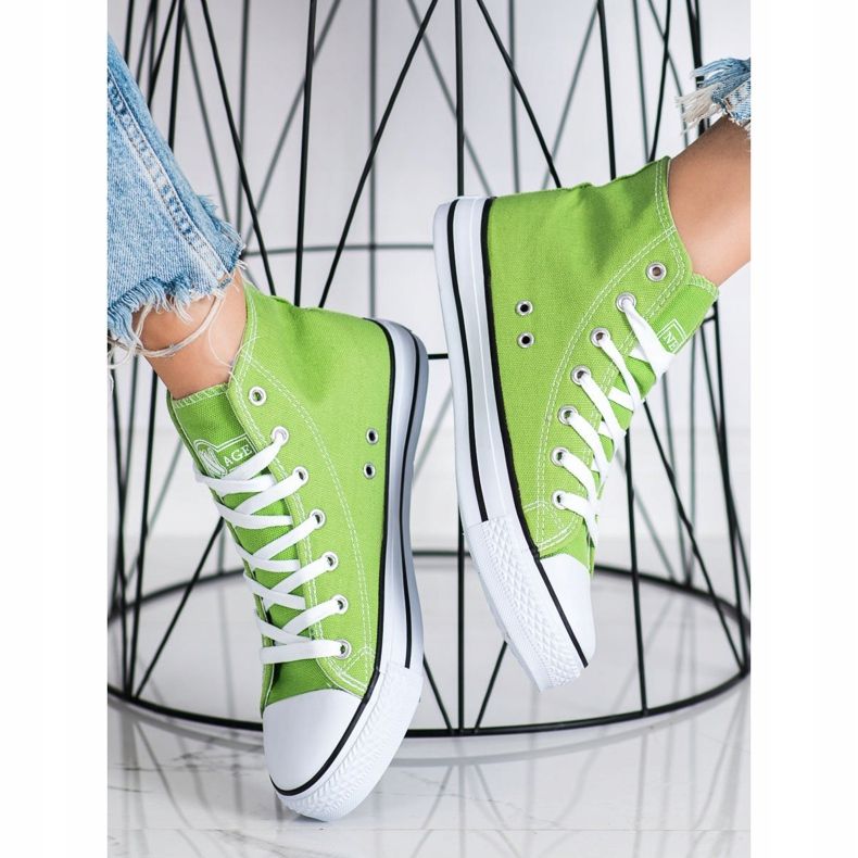Zapatillas New Age High verde 1