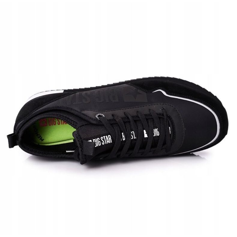 Calzado deportivo para hombre Memory Foam Big Star HH174212 Negro 1
