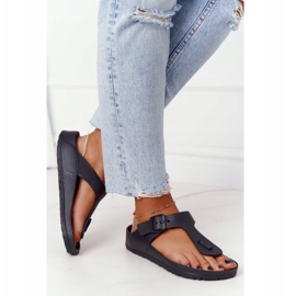 NEWS Chanclas de Goma Mujer Negra Alma negro 4