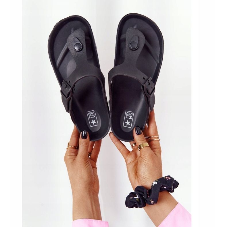 NEWS Chanclas de Goma Mujer Negra Alma negro 1