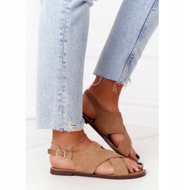 Sandalias Ante Sergio Leone SK060 Beige 3