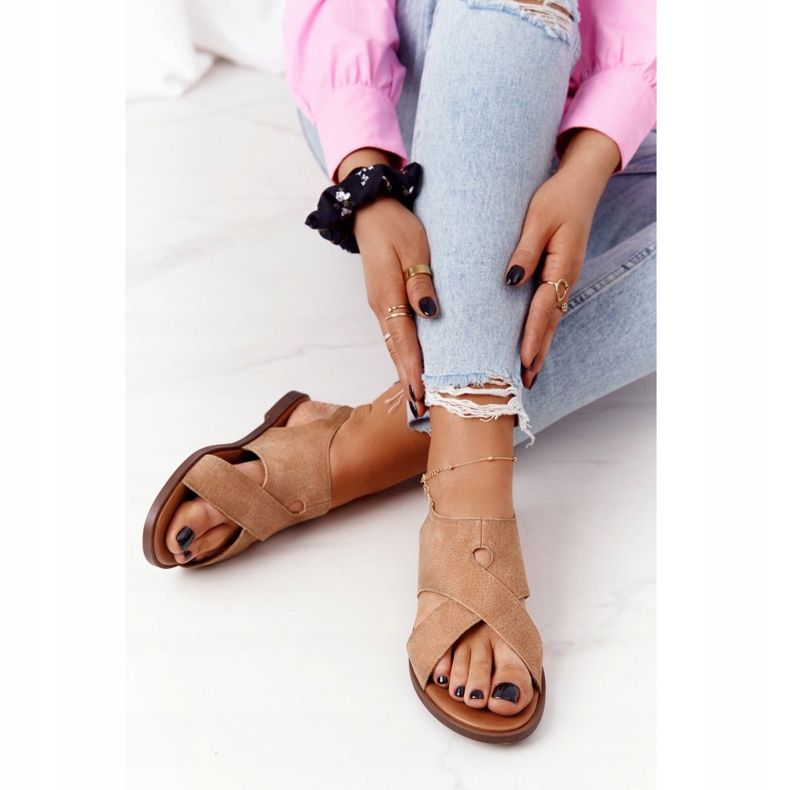 Sandalias Ante Sergio Leone SK060 Beige 1