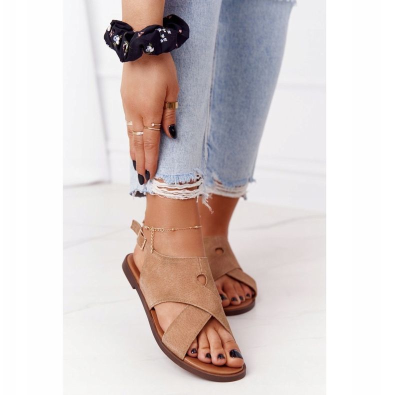 Sandalias Ante Sergio Leone SK060 Beige 2