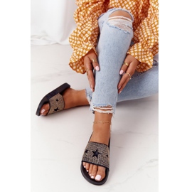 EVE Pantuflas de Goma Edie Negra con Chorros negro 4