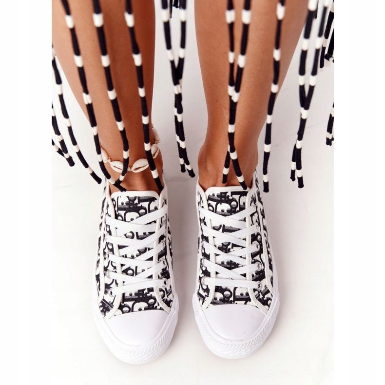 PS1 Zapatillas de deporte para mujer Logged Day Off en blanco y negro 1