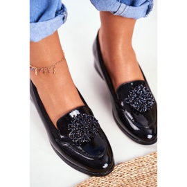 Mocasines Lacados Vinceza 21-10527 Negro 1