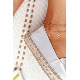 Alpargatas De Piel Con Suela Trenzada Big Star HH274504 Plata 4