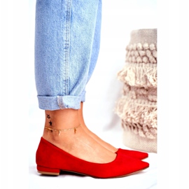 EVE Bailarinas de mujer en ante Spitz Red Westley rojo 2