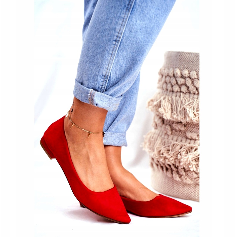 EVE Bailarinas de mujer en ante Spitz Red Westley rojo 1