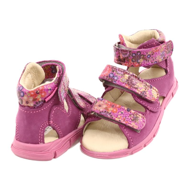 Mazurek Sandalias de cuero altas de chicas 291 rosa 3