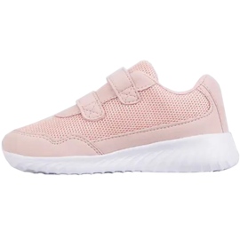 Zapatos infantiles Kappa Cracker Ii K rosa y blanco 260647K 7110 rosado 2