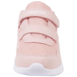 Zapatos infantiles Kappa Cracker Ii K rosa y blanco 260647K 7110 rosado 3