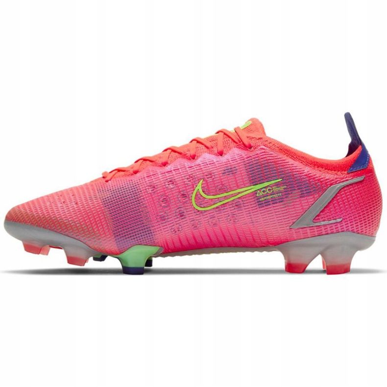 Calzado de fútbol Nike Mercurial Vapor 14 Elite Fg M CQ7635 600 verde, rosa rosado 2