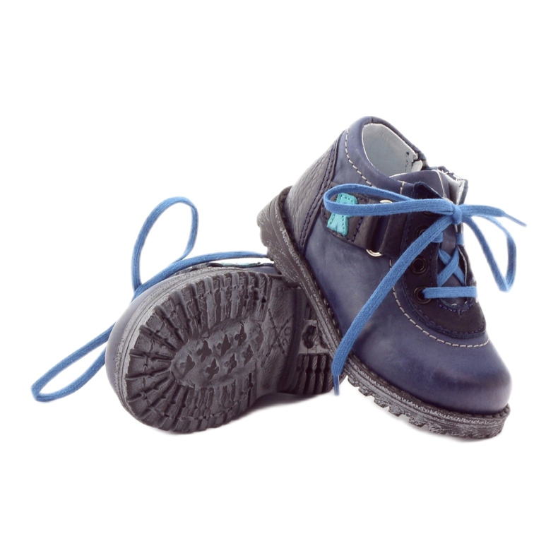 Botas de piel niño 1456 azul marino RenBut 3