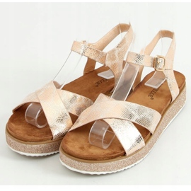 Sandalias de mujer Champagne 100-139SA-1 Champagne multicolor rosa 1