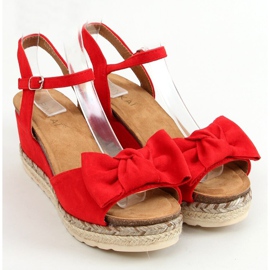 Alpargatas en cuña con lazo, rojo YL92 Rojo 1 Alpargatas en cuña con lazo, rojo YL92 Rojo 1