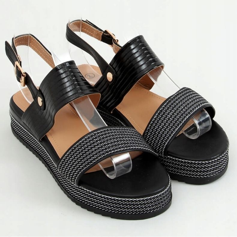 Sandalias de mujer negras YQ16 Black negro 1