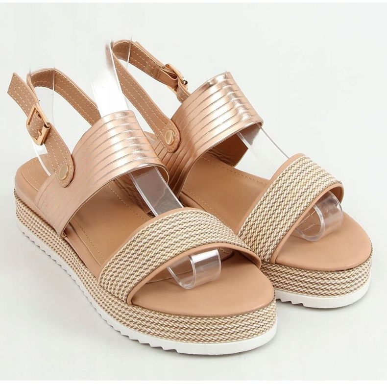 Sandalias de mujer Champagne YQ16 Champagne rosado multicolor dorado 1