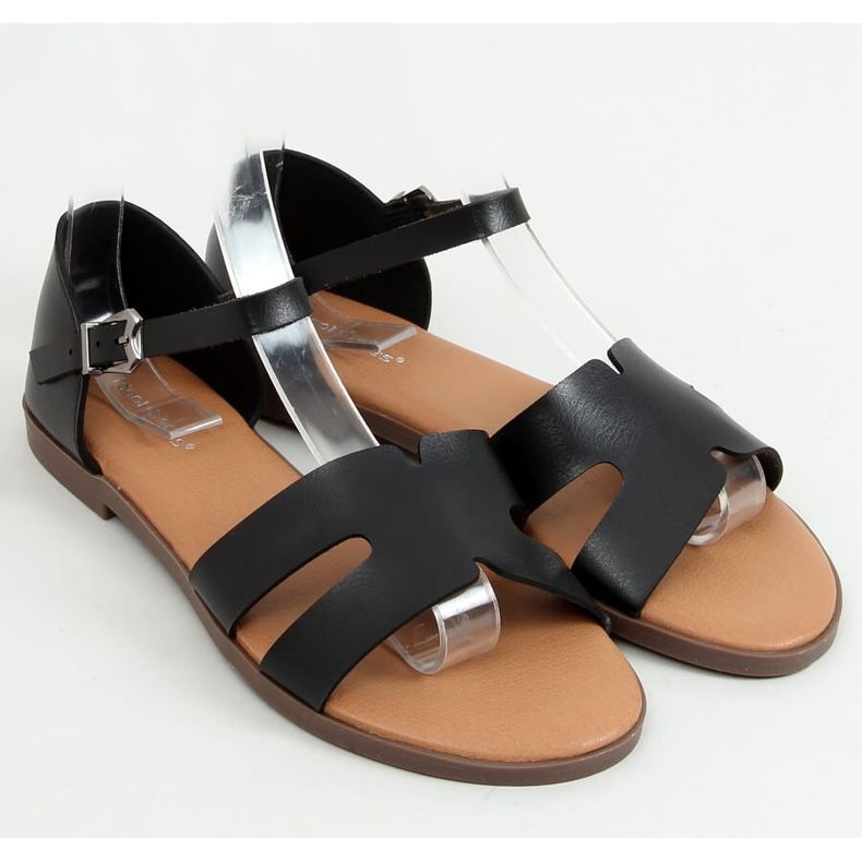 Sandalias negras para mujer 7823 Black negro 1