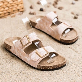 Evento Zapatillas Casual Con Hebilla beige 3