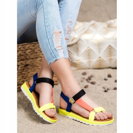 SHELOVET Sandalias de moda con velcro multicolor 2 SHELOVET Sandalias de moda con velcro multicolor 2