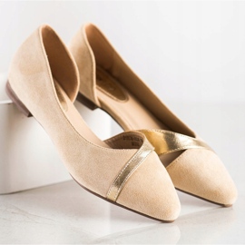 SHELOVET Bailarinas con estilo beige 2