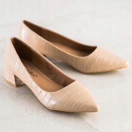 Sweet Shoes Bombas clásicas en tacones bajos beige 2