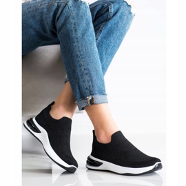 SHELOVET Zapatillas sin cordones negro 2