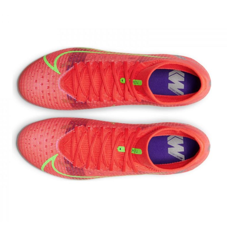 Zapatillas de fútbol Nike Superfly 8 Pro Ag M CV1130-600 coral rojo 2