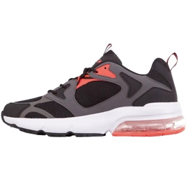 Zapatos Kappa Yero negro-gris-coral 243003 1129 rojo 2