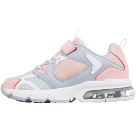 Zapatos para niños Kappa Yero rosa-gris-blanco 260891K 6527 rosado 2