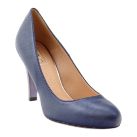 Mojo Zapatos de salón cómodos tacones azules metalizados multicolor 1